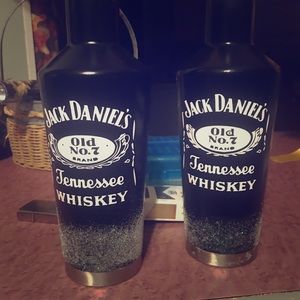 Plastic Homemade Jack Daniels decorates bottles